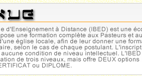 Institut biblique par internet