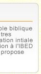 Institut biblique sans condition de niveau scolaire